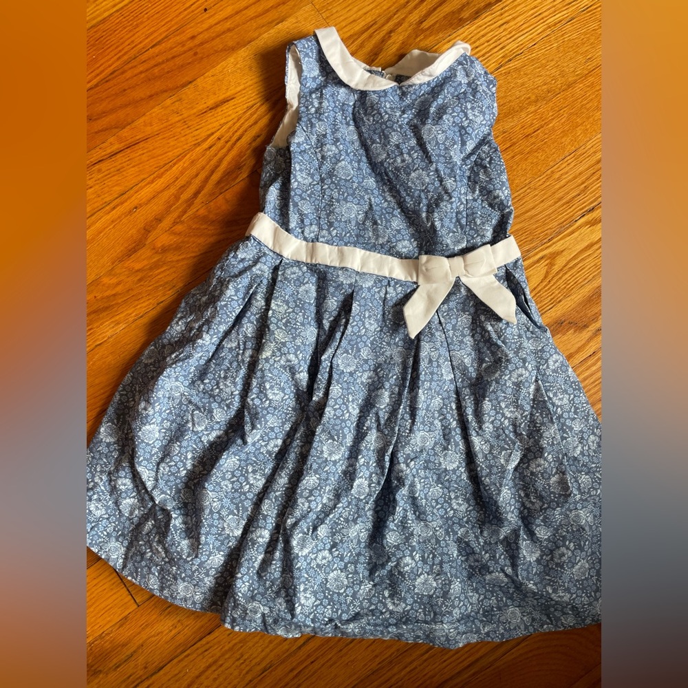 Hope and Henry Floral Navy Dress 3T